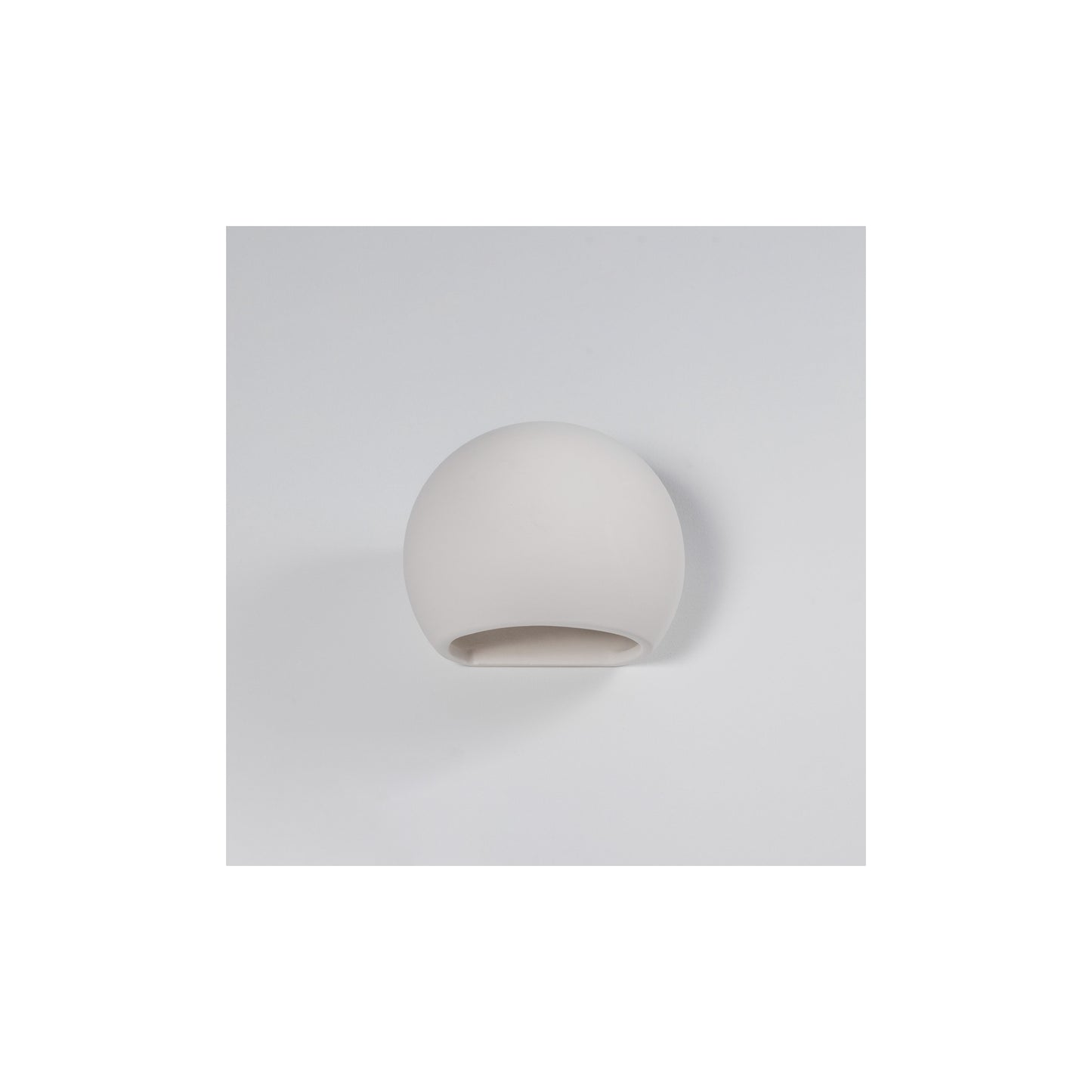Globe Ceramic Wall Light in White