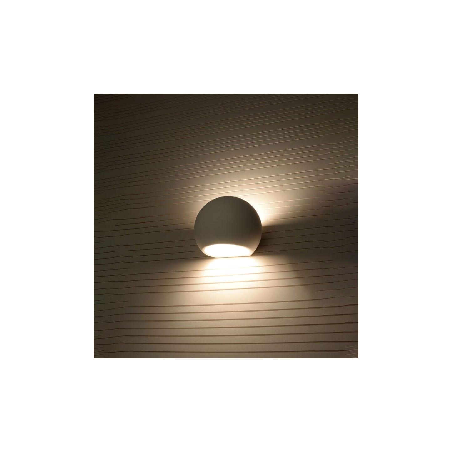 Globe Ceramic Wall Light in White