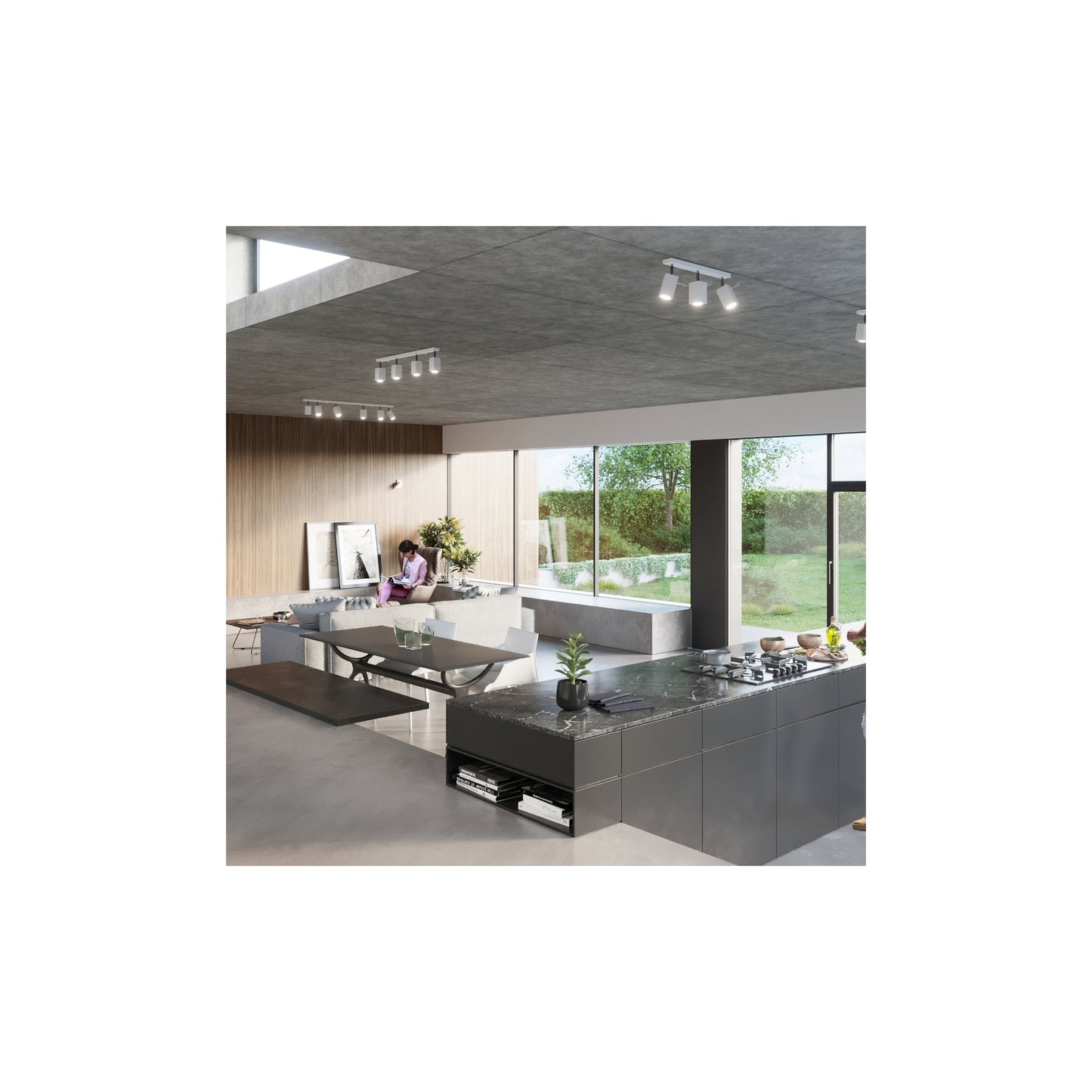 Merida 3 Ceiling Light