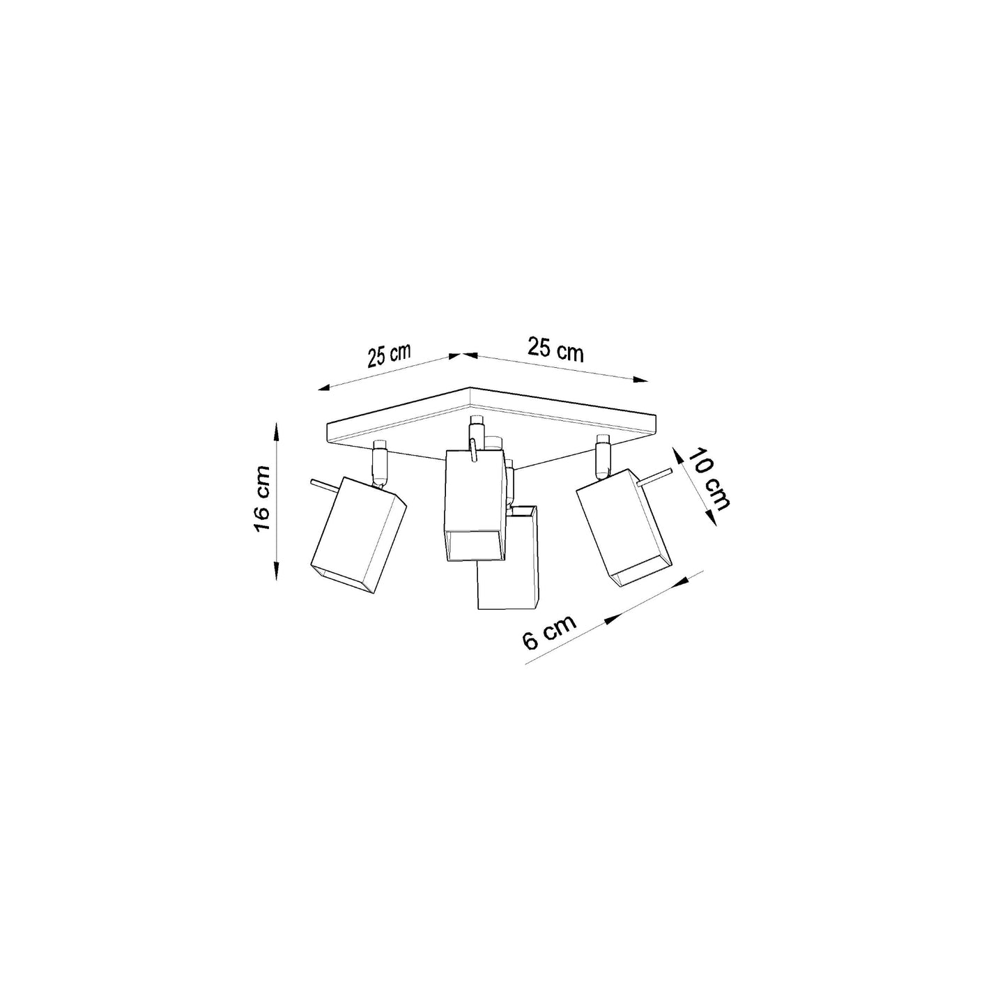 Merida 4 Ceiling Light