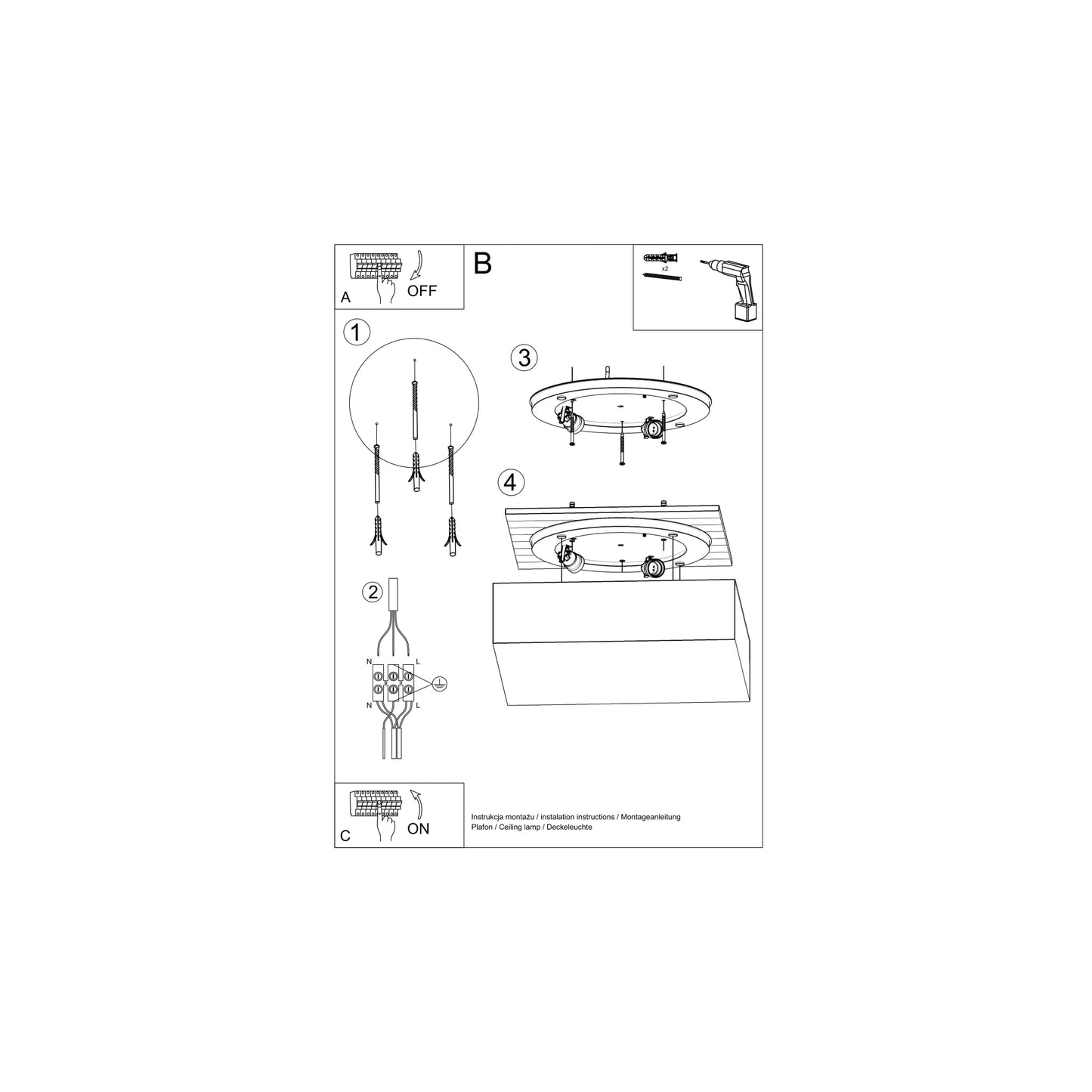 Horus 35 Ceiling Light