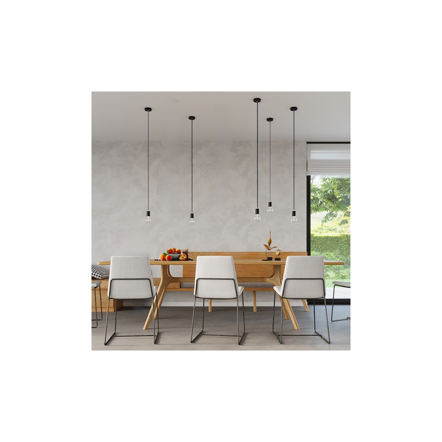 Edison Pendant in Black
