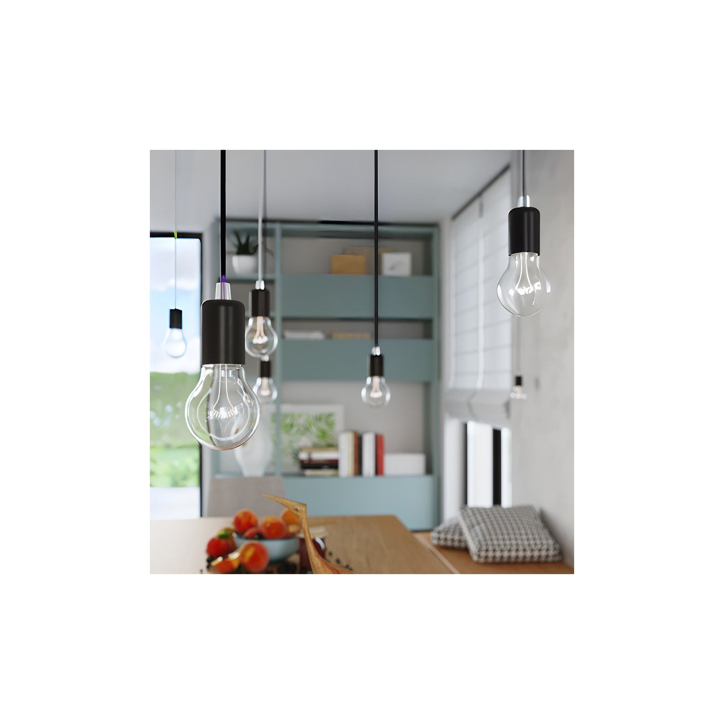 Edison Pendant in Black