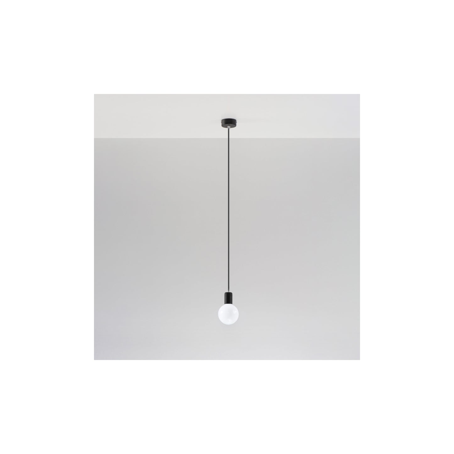Edison Pendant in Black
