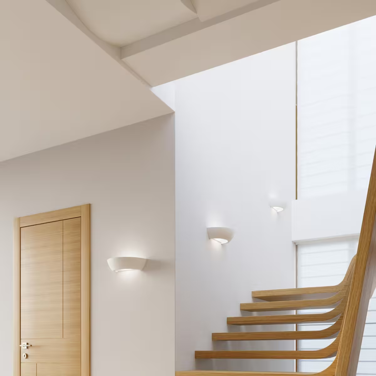 Oskar Ceramic Wall Light in White
