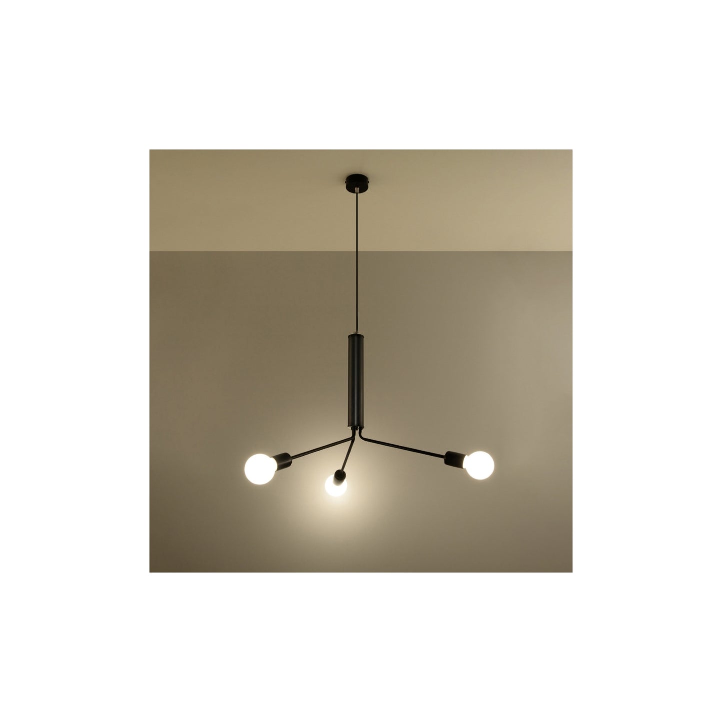 Duomo 3D Chandelier in Black