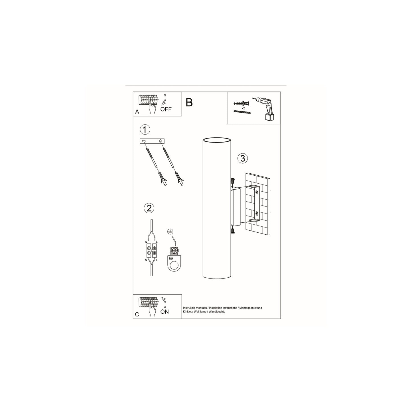 Lagos 2 Wall Light