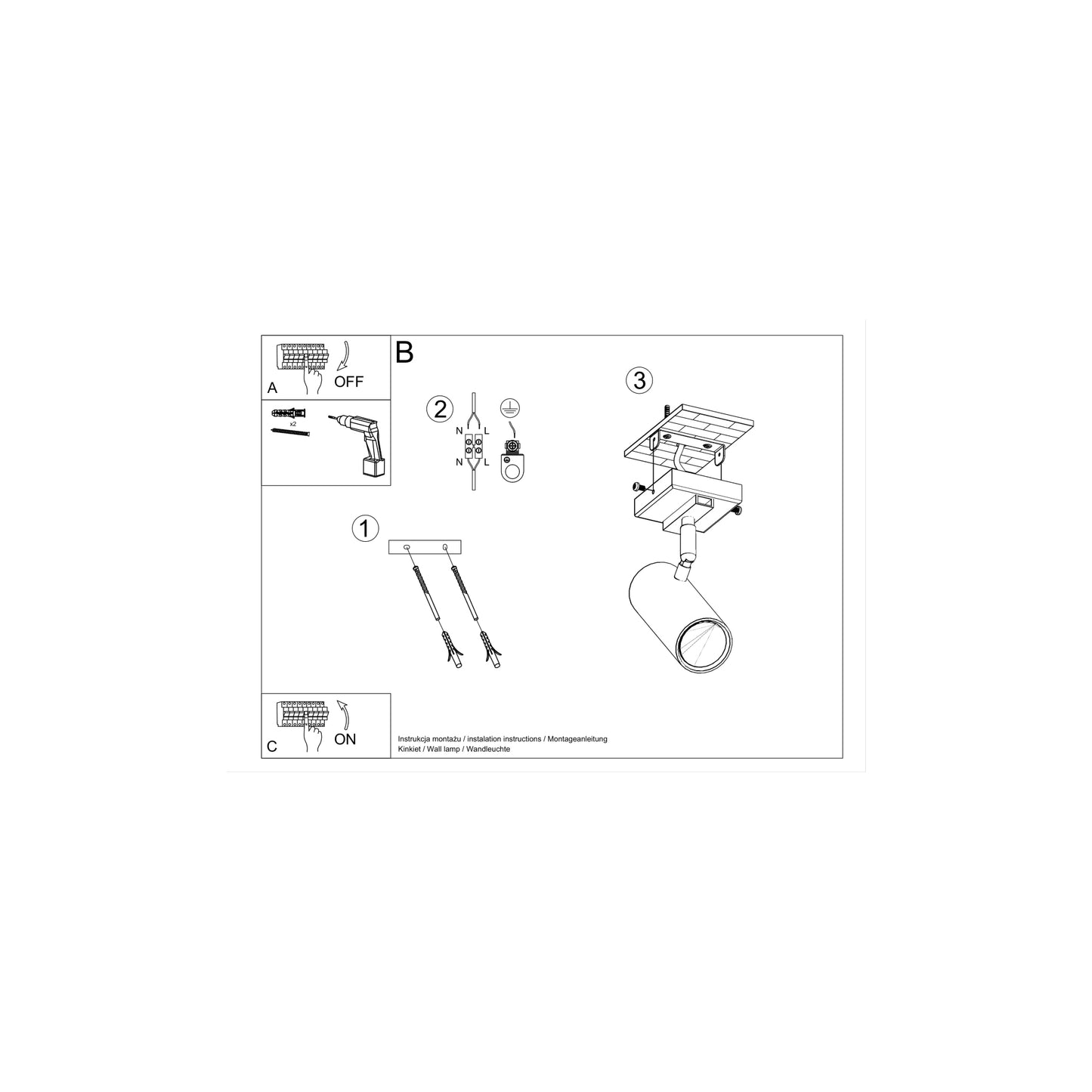 Direzione 1 Ceiling Light