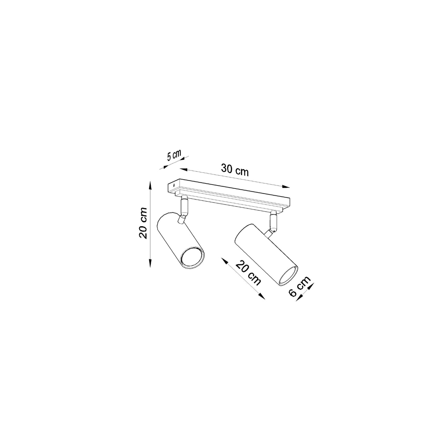 Direzione 2 Ceiling Light
