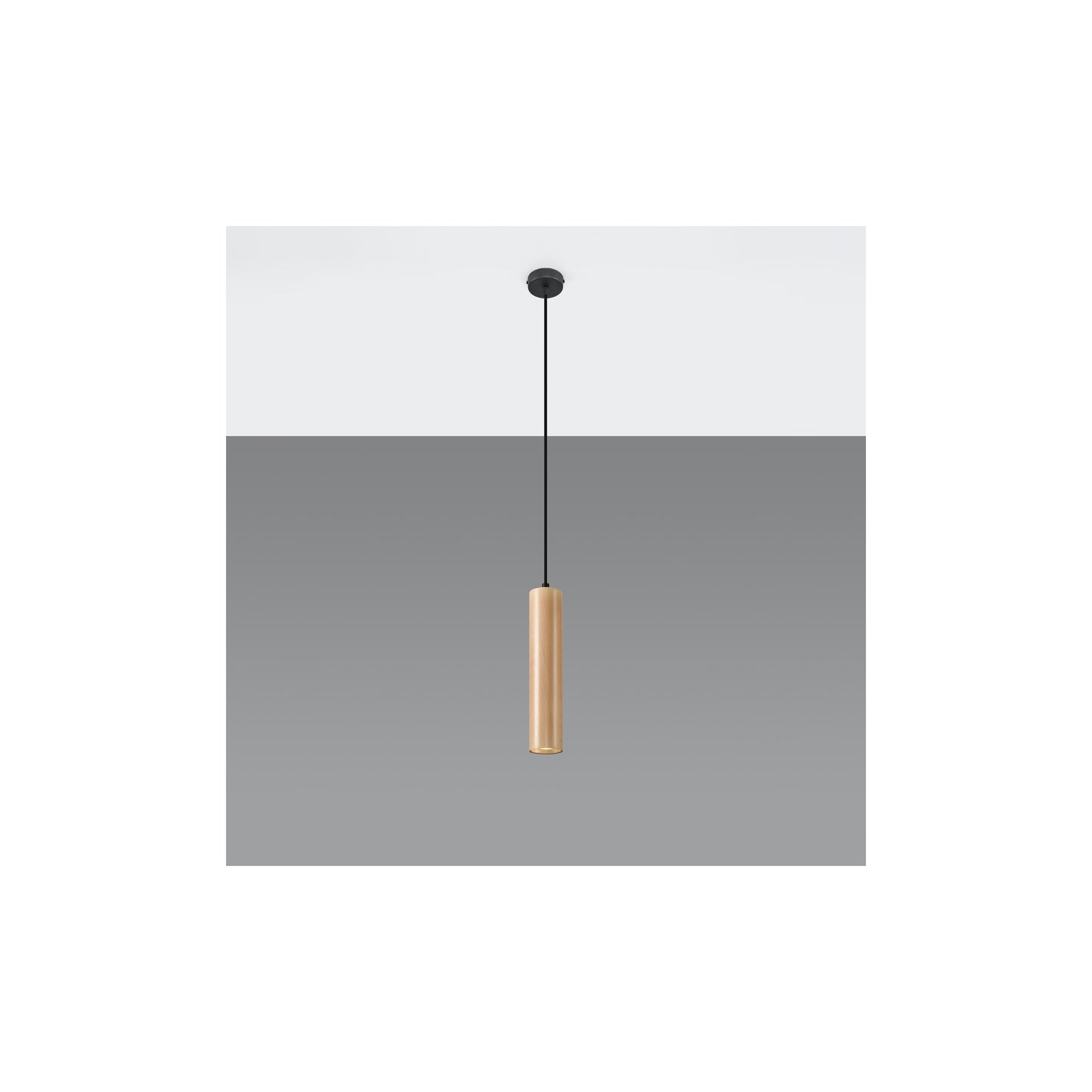 Lino Pendant in Natural Wood