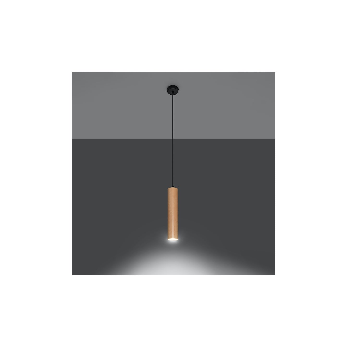 Lino Pendant in Natural Wood