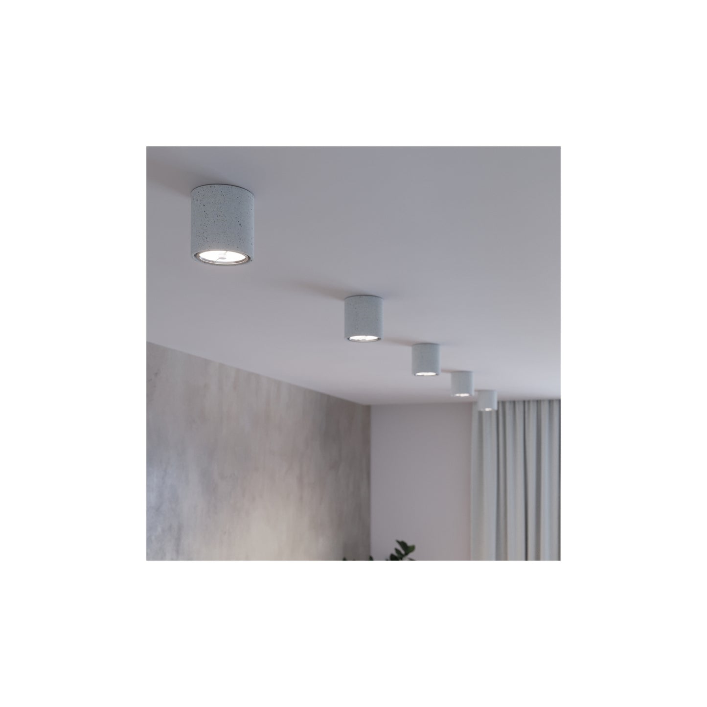 Cullo Ceiling Light in Grey