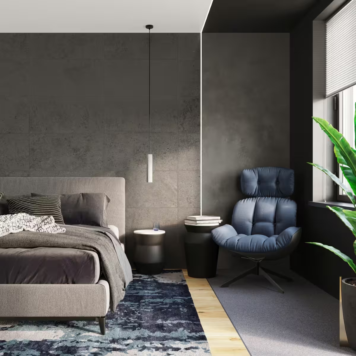 Luvo 1 Pendant in Grey