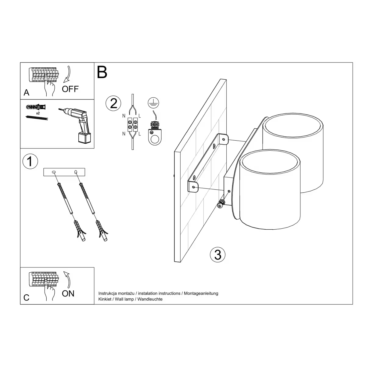 Orbis 2 Wall Light