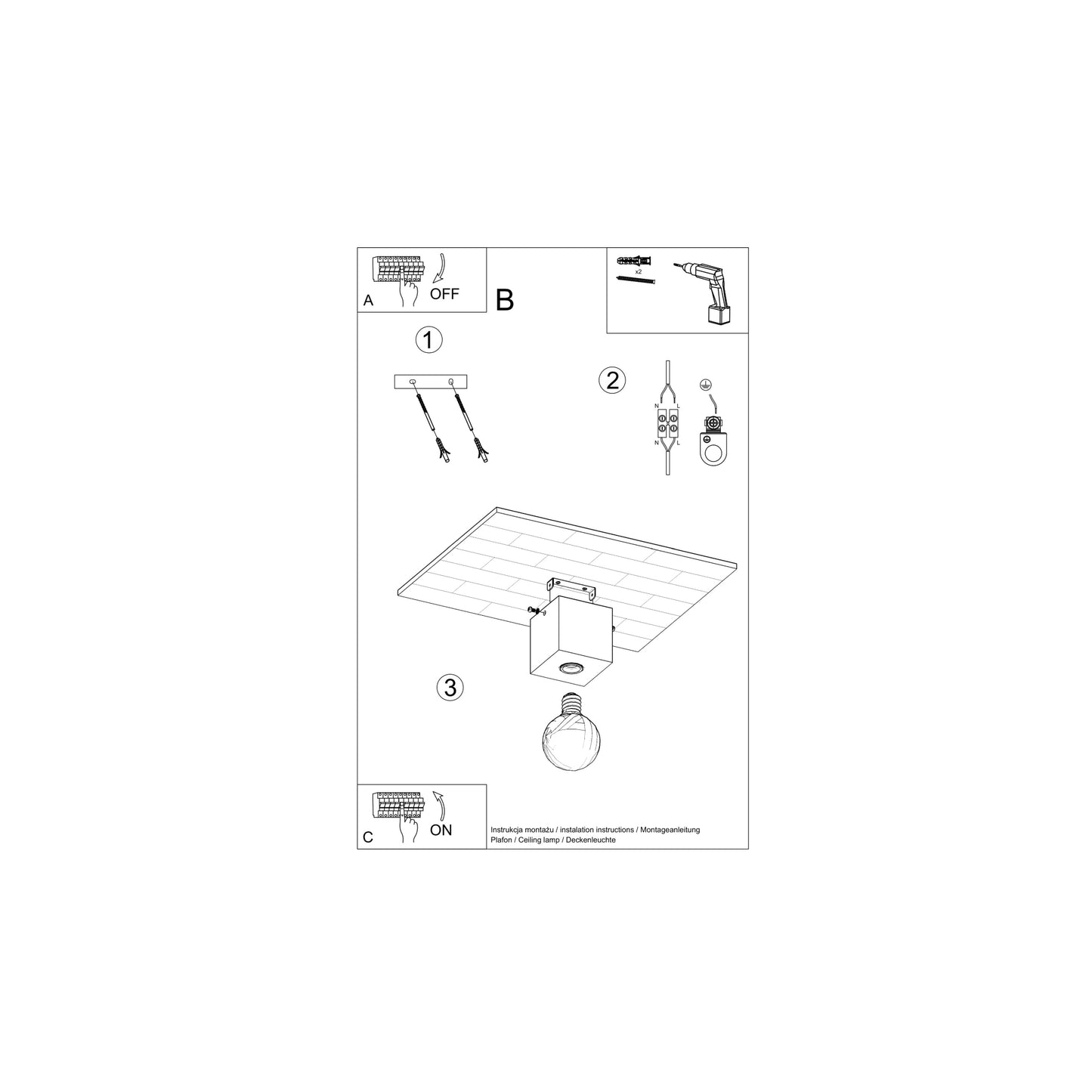 Ariz Ceiling Light