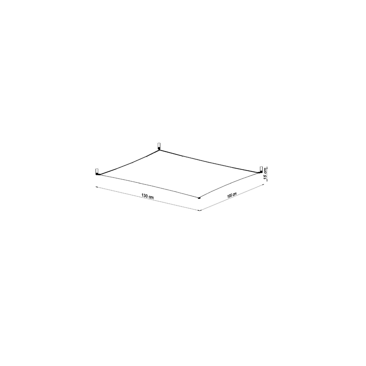 Luna 3 Ceiling Light in White