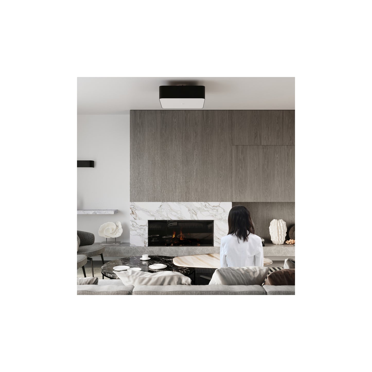 Lokka 45 Chandelier in Black