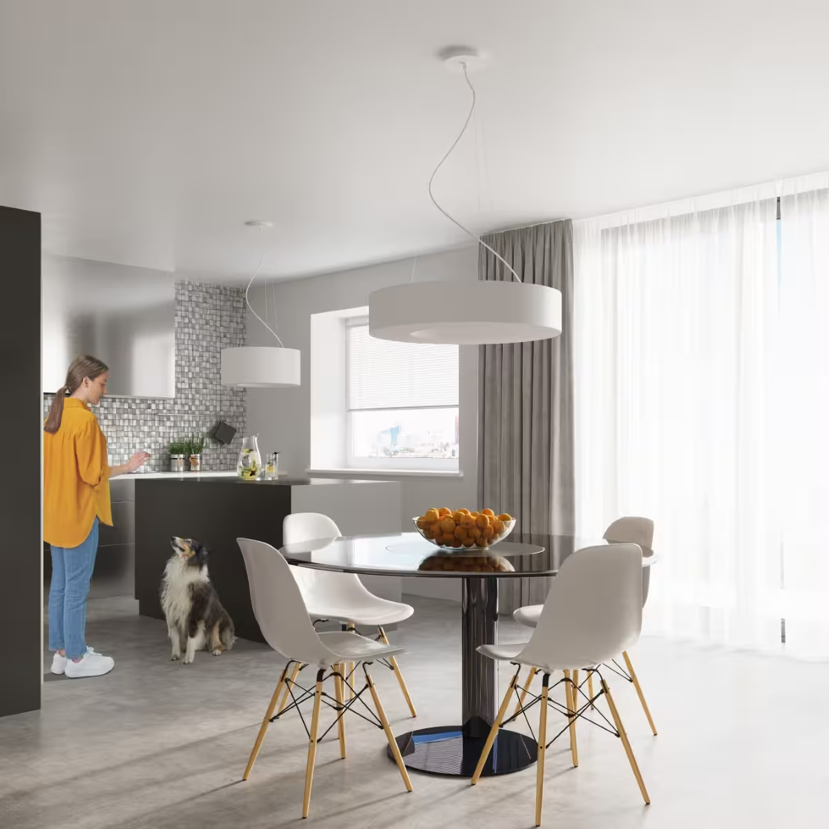 Saturno Slim 90 Chandelier