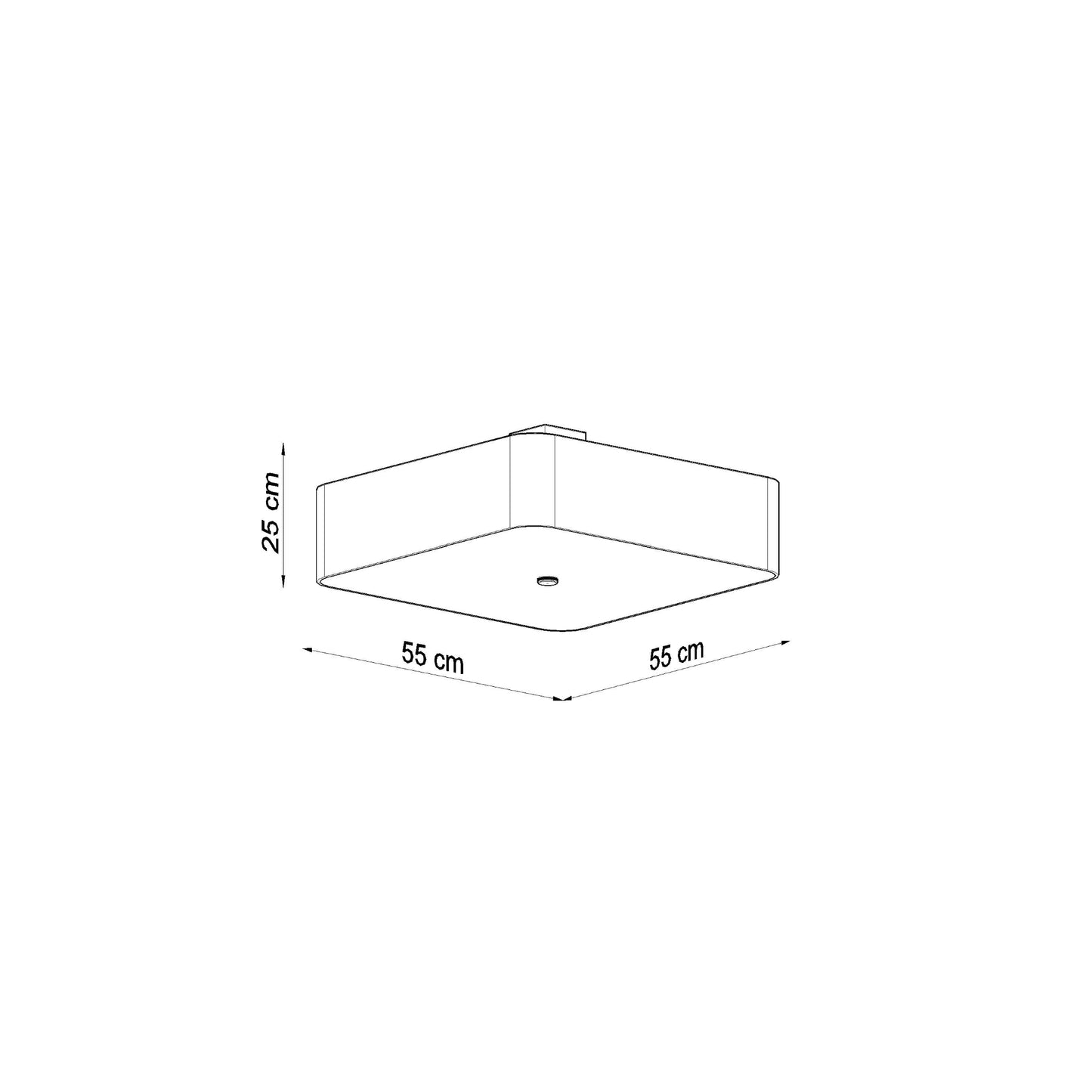 Lokko 55 Ceiling Light in Black