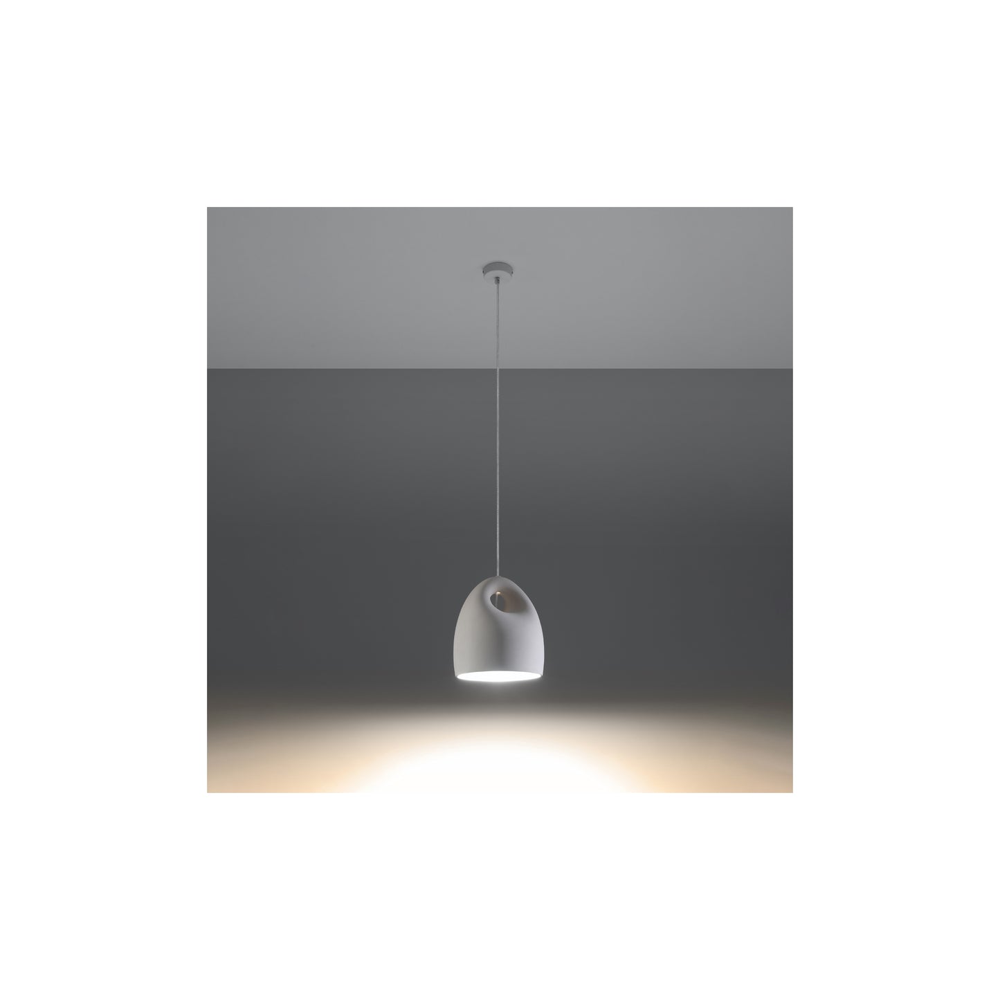 Bukano Ceramic Pendant in White