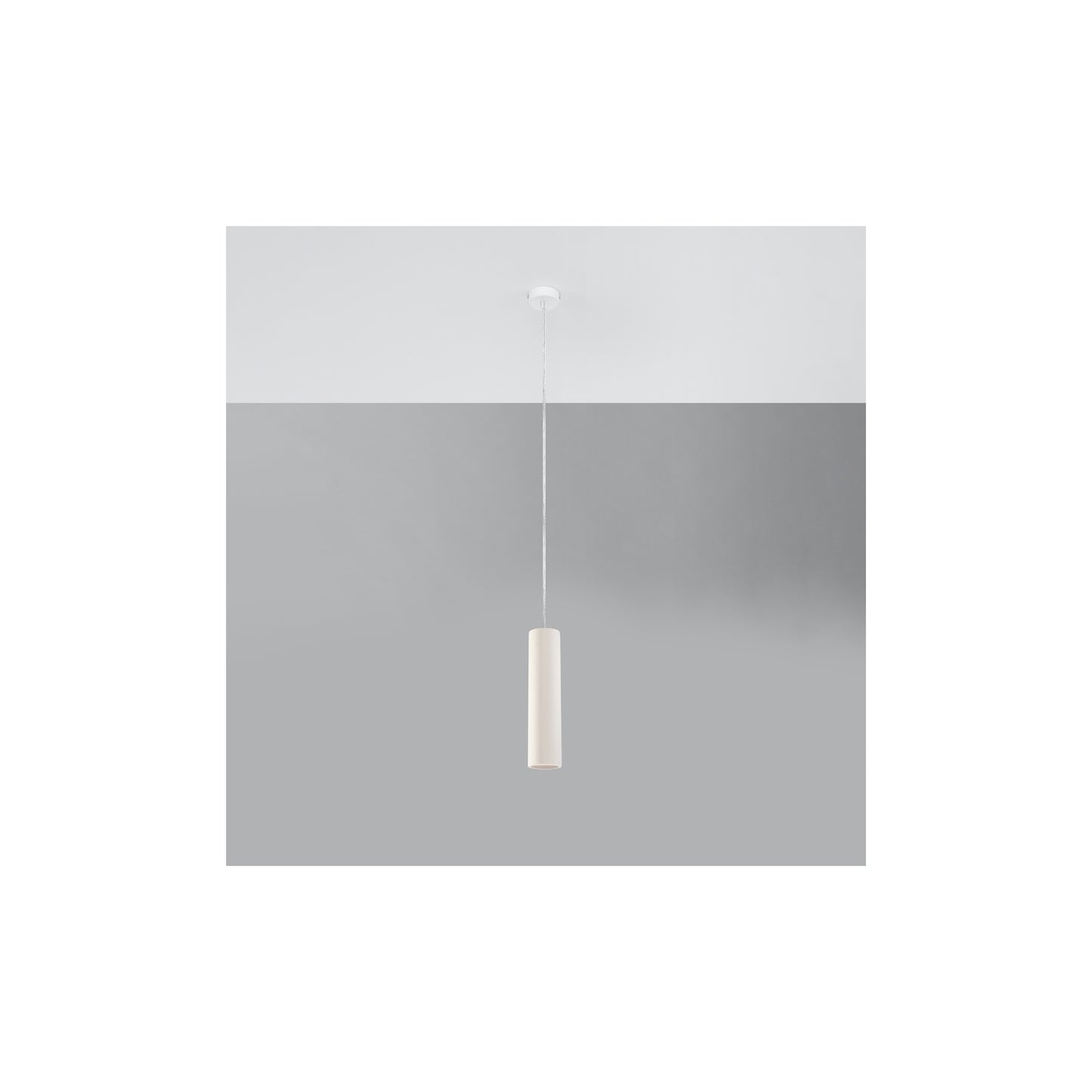 Nancy Ceramic Pendant in White