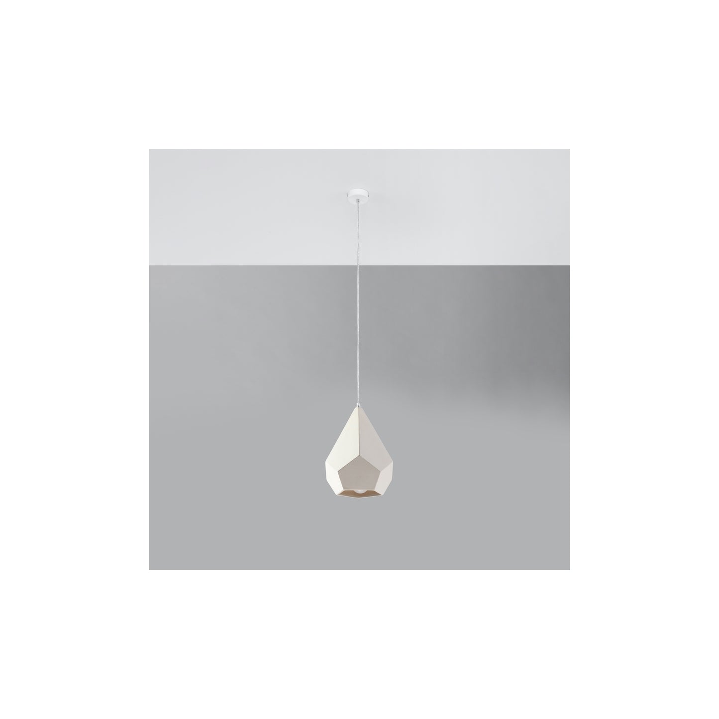 Pavlus Ceramic Pendant in White