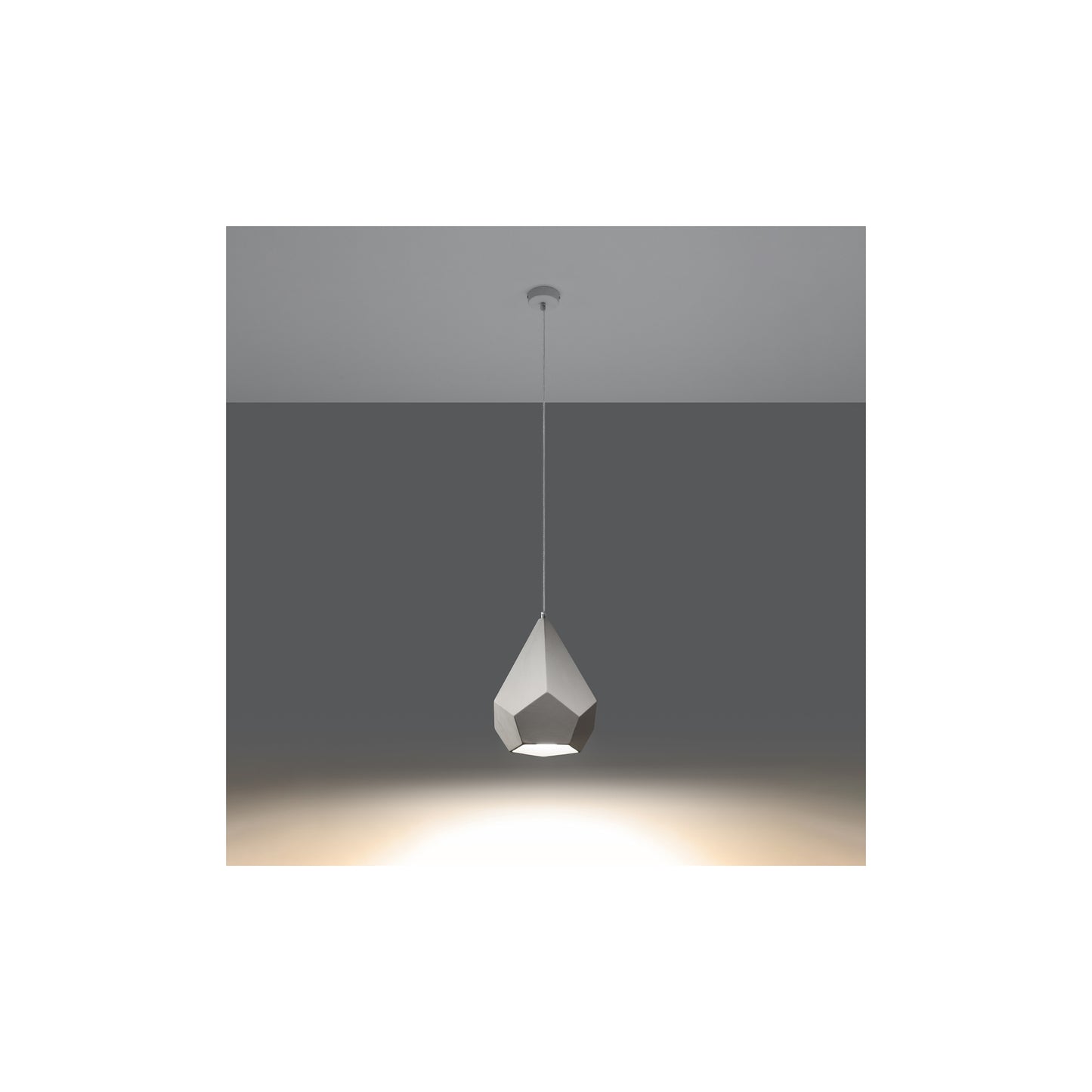 Pavlus Ceramic Pendant in White