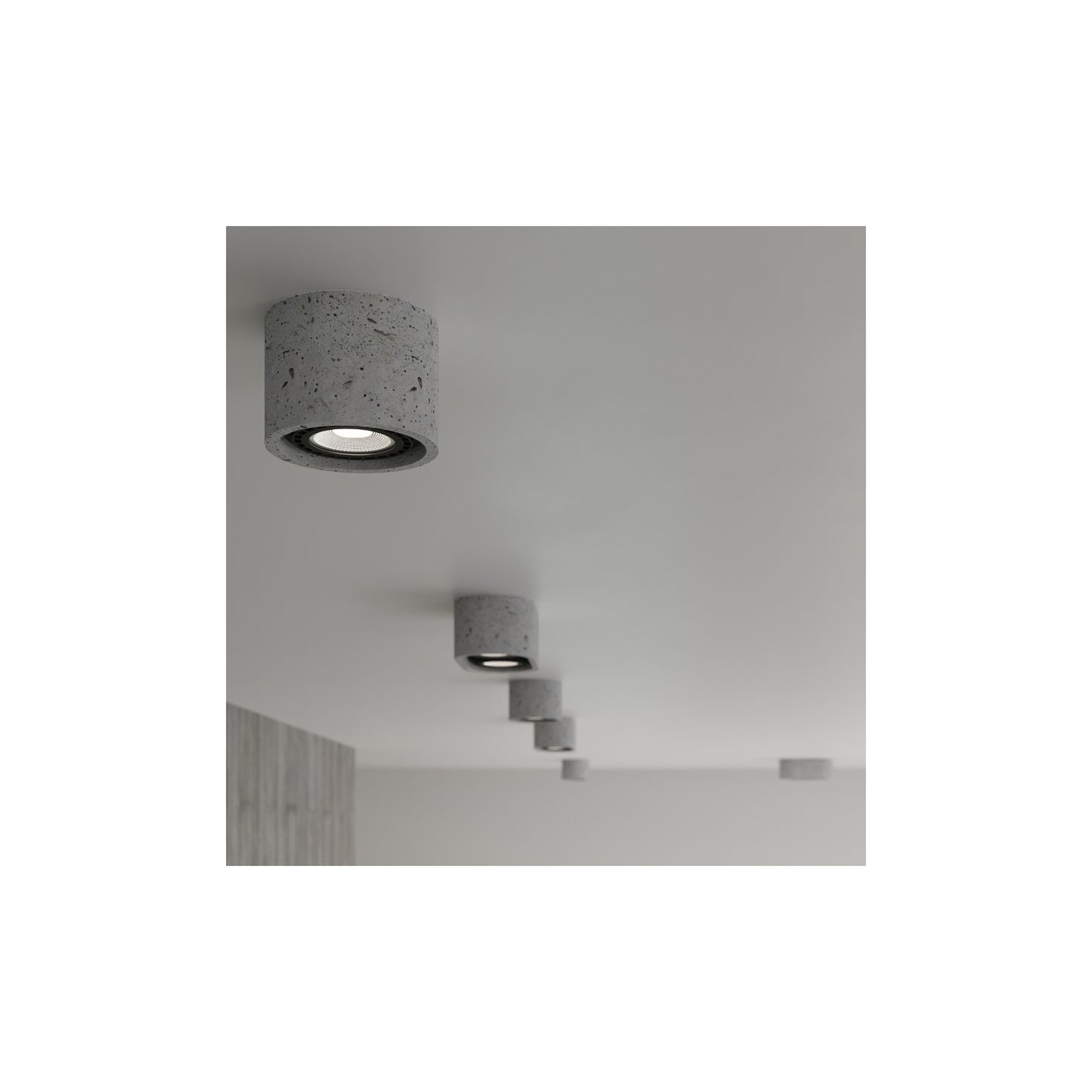 Basic 1 Ceiling Light in Grey