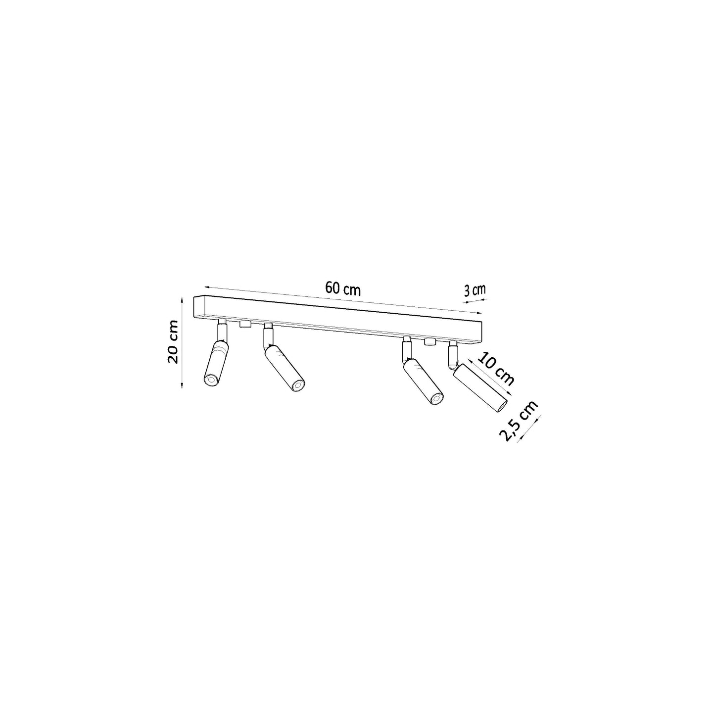 Eyetech 4 Ceiling Light