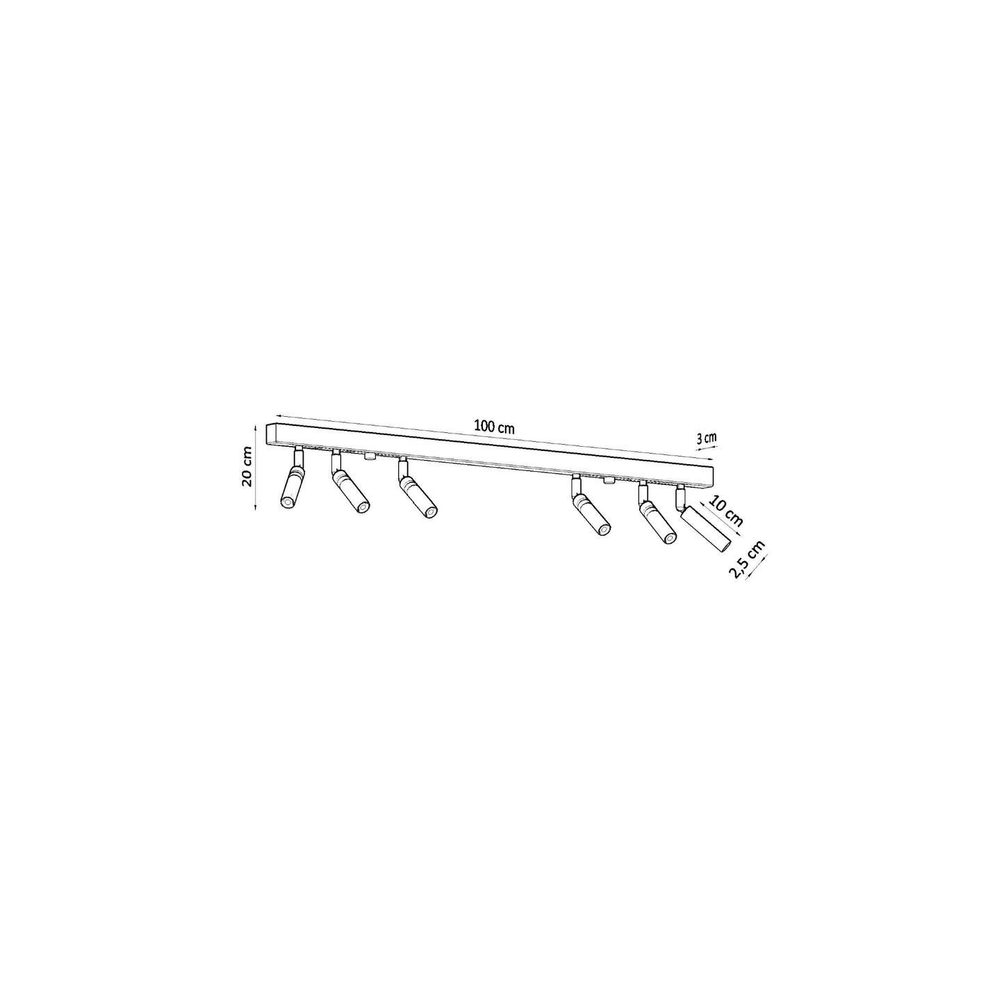 Eyetech 6 Ceiling Light