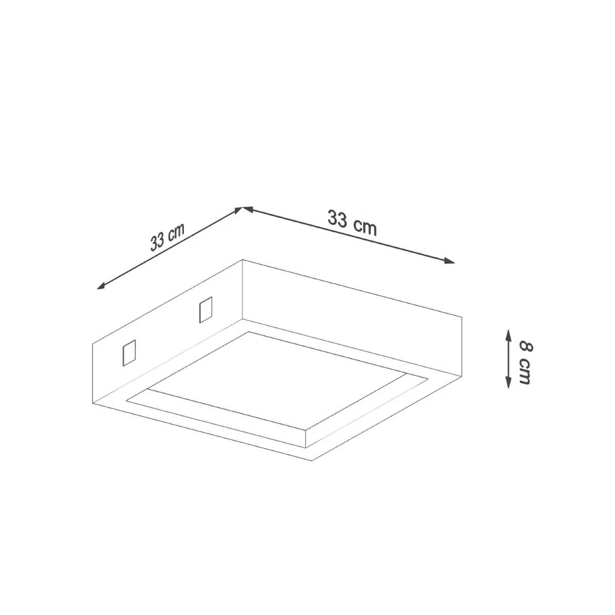 Riza Ceiling Light in Grey