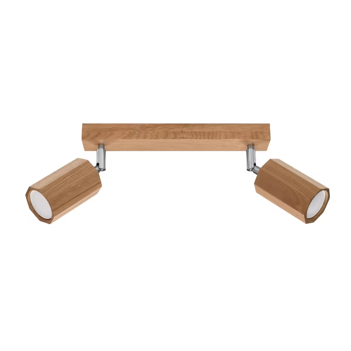 Zeke 2 Ceiling Light in Oak