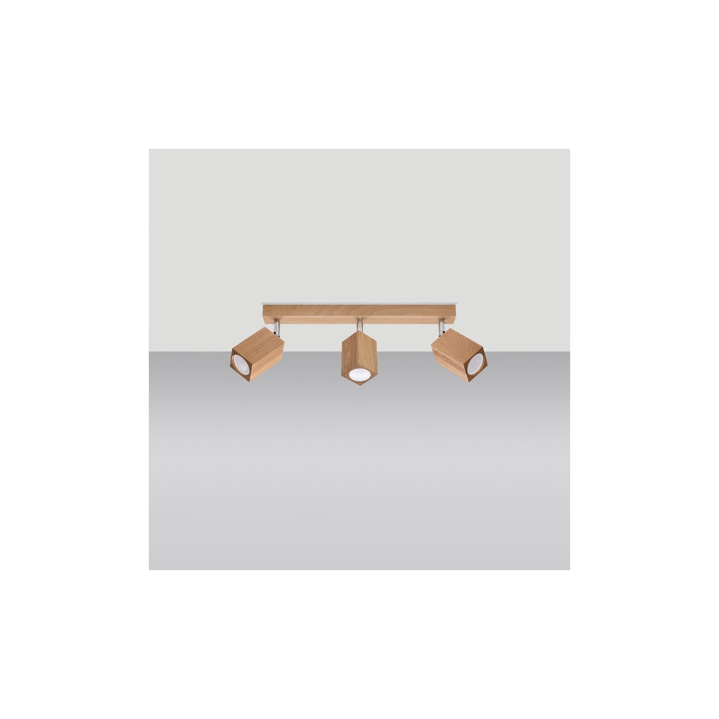 Keke 3 Ceiling Light in Oak