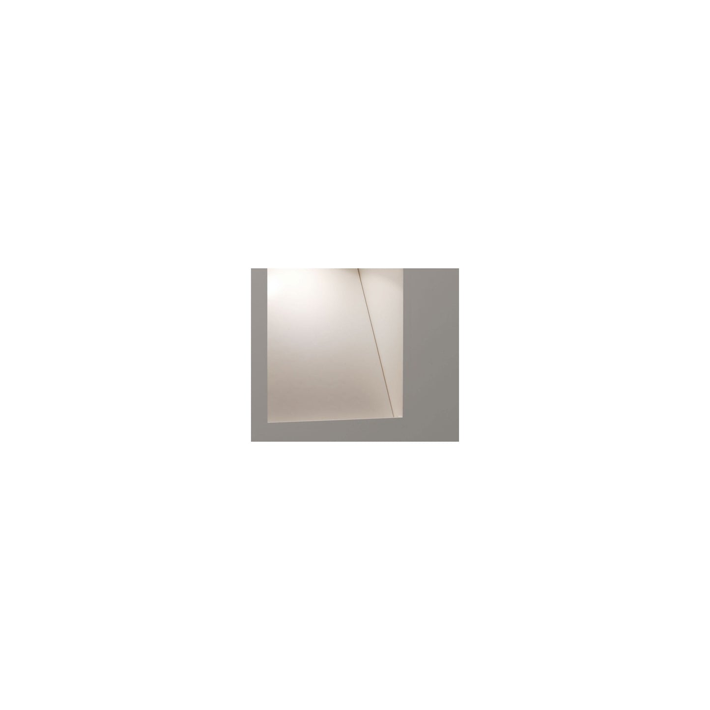 Borgo Trimless 65 Large Matt White Wall Recessed