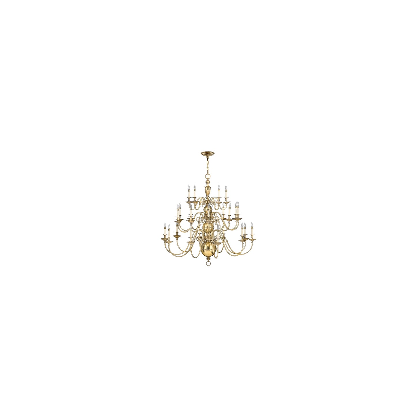 25-Light Chandelier Solid Brass