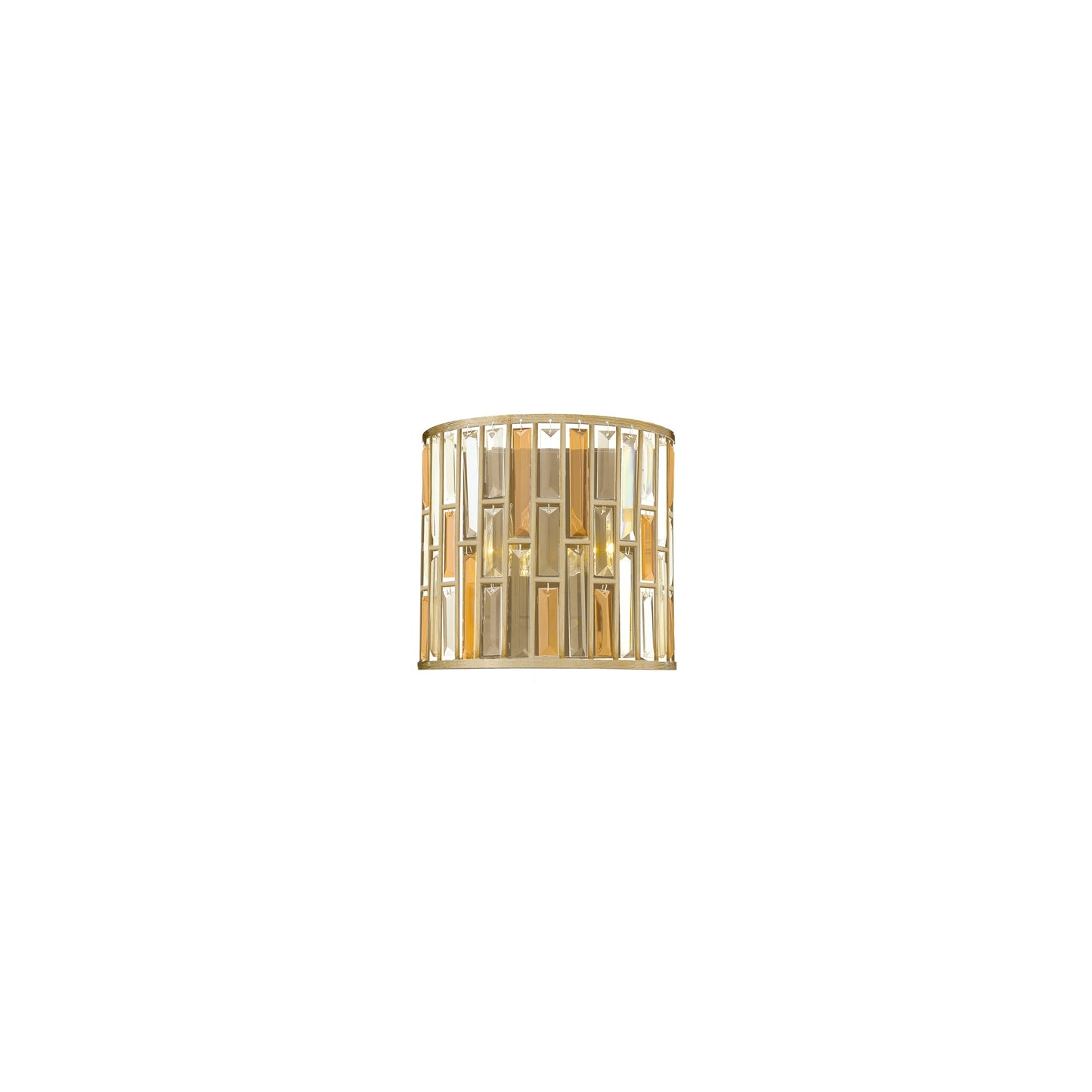 Gemma Two-Light Wall Bracket with Stunning Rectangular Prisms