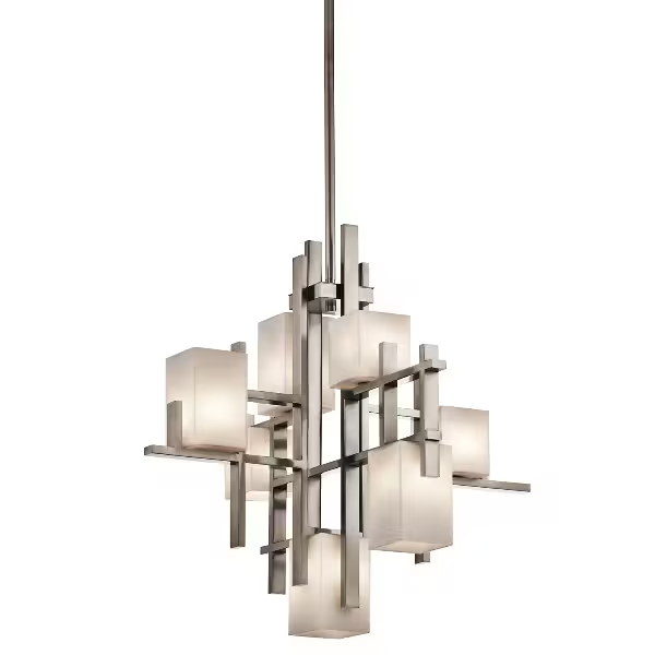 City Lights LED 7-Light Chandelier Classic Pewter