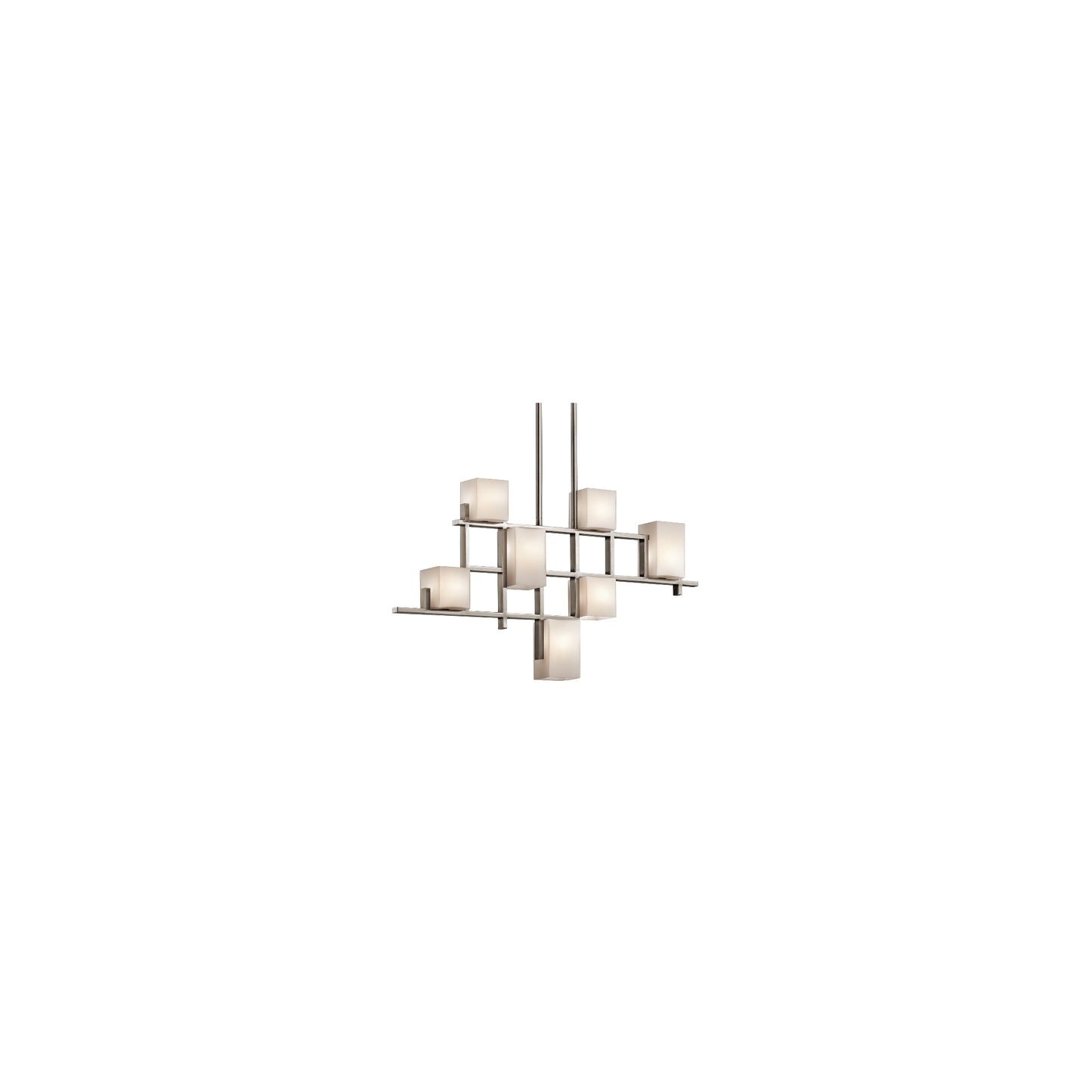 City Lights LED 7-Light Linear Chandelier Classic Pewter