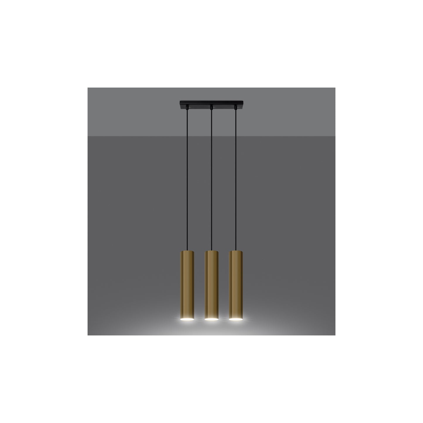 Lagos 3 Pendant in Polished Gold