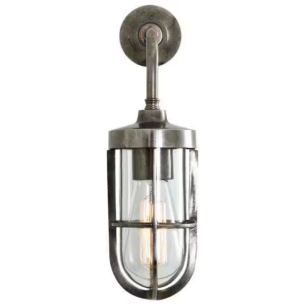 Carac Industrial Well Glass Wall Light