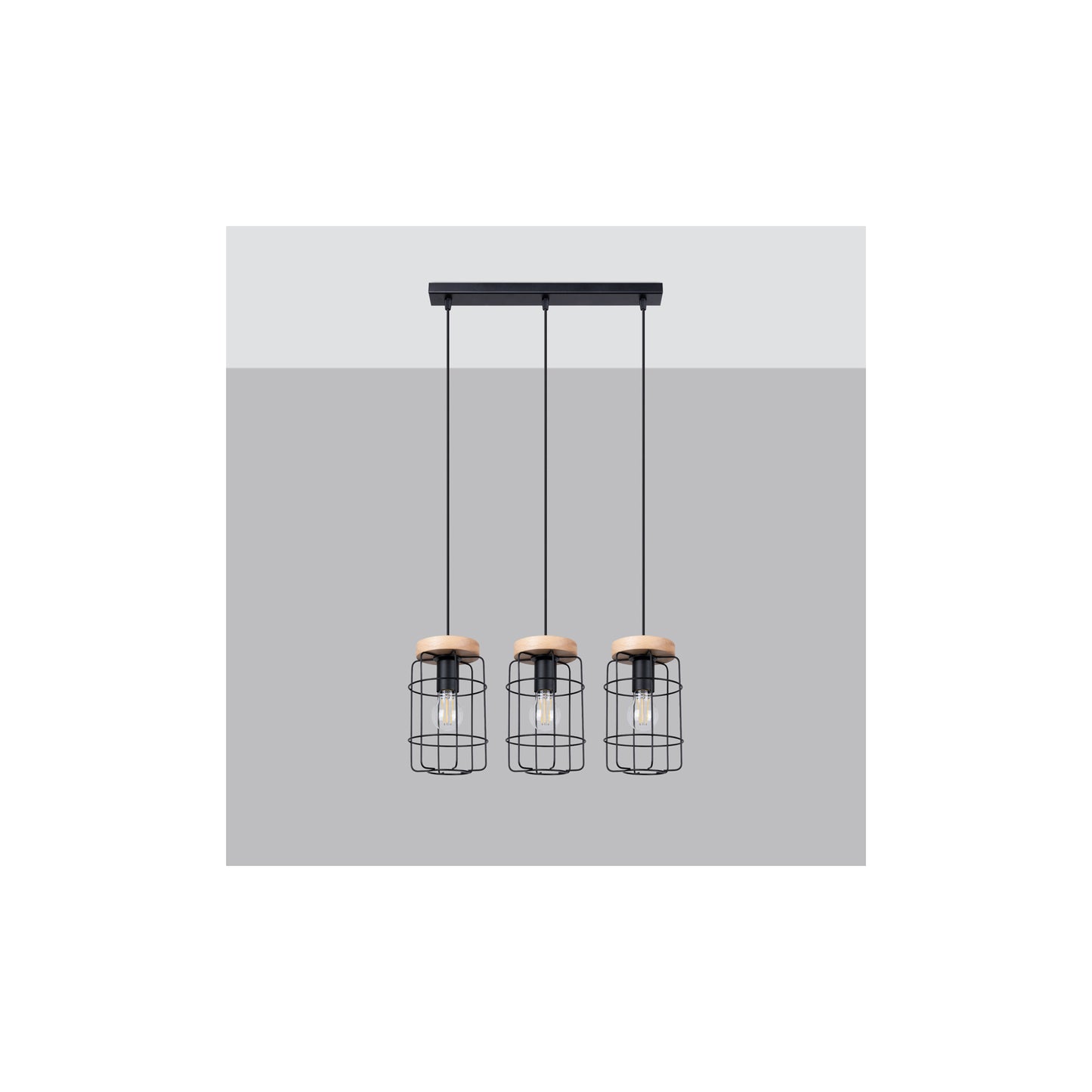 Gotto 3L Pendant in Black