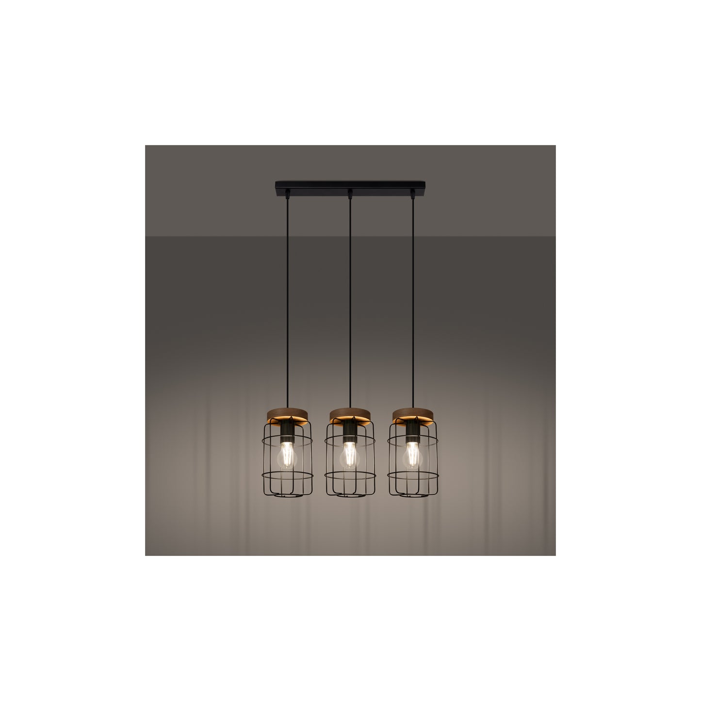 Gotto 3L Pendant in Black