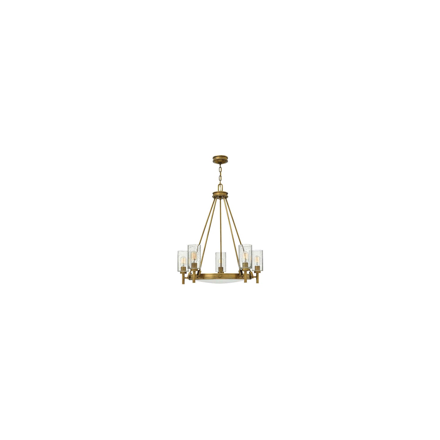 Collier 5lt Chandelier Heritage Brass