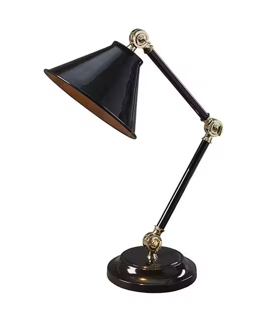 Provence One-Light Element Mini Desk Lamp with Metallic Highlight