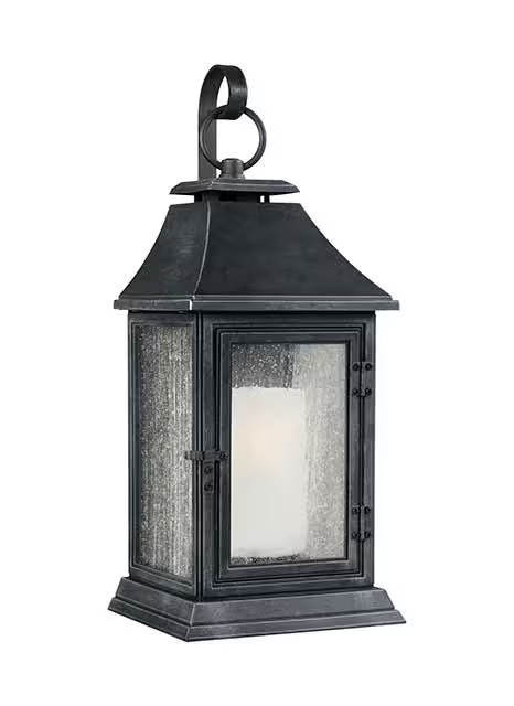 Shepherd Wall Lantern Dark Weathered Zinc