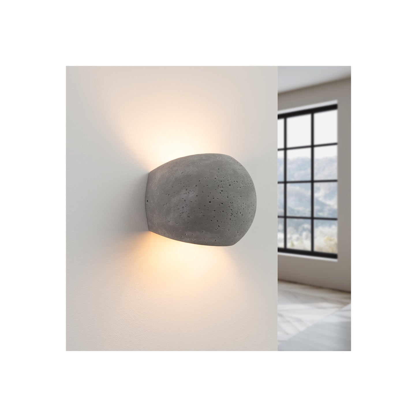 Globe Wall Light in Grey