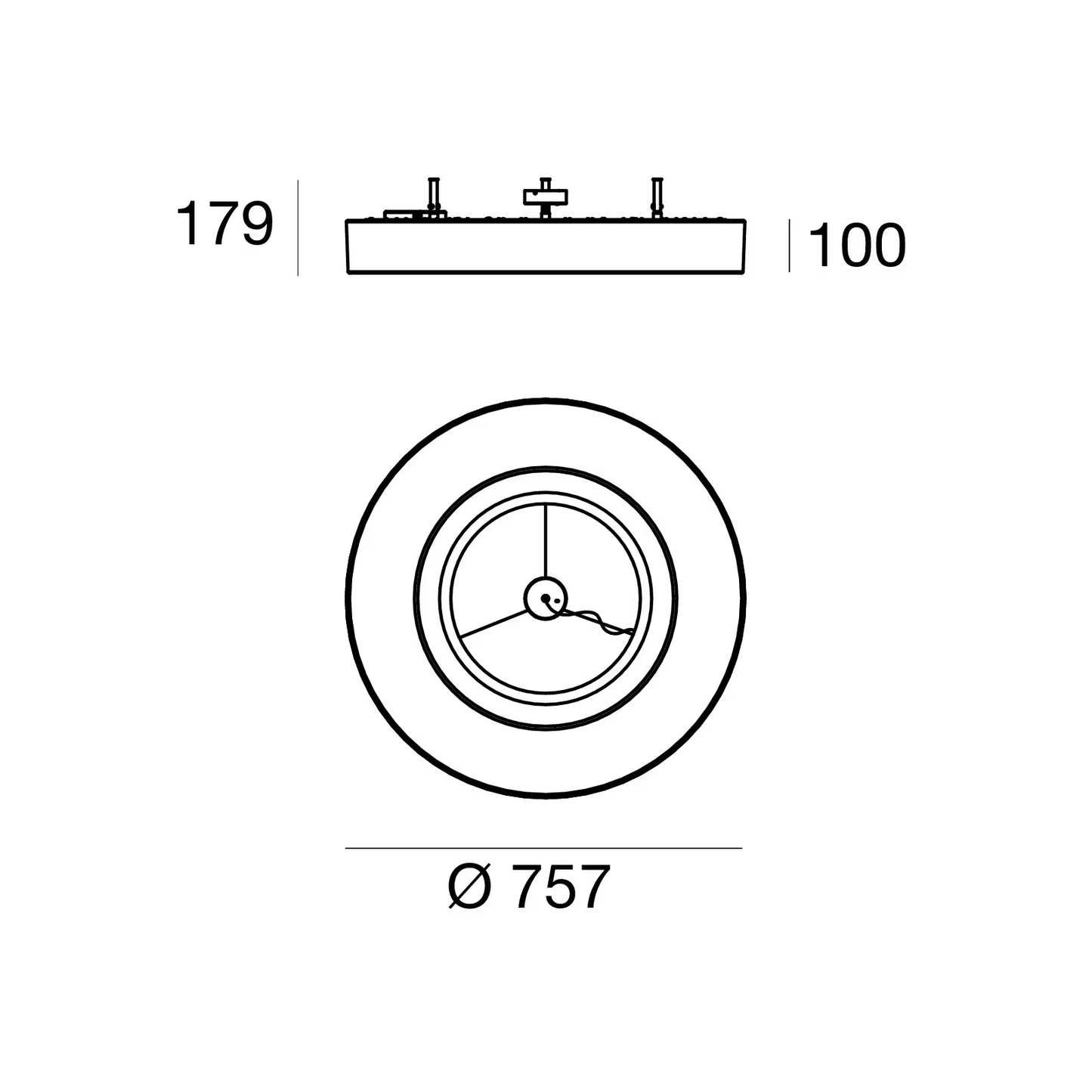 Saturn S Ceiling Light
