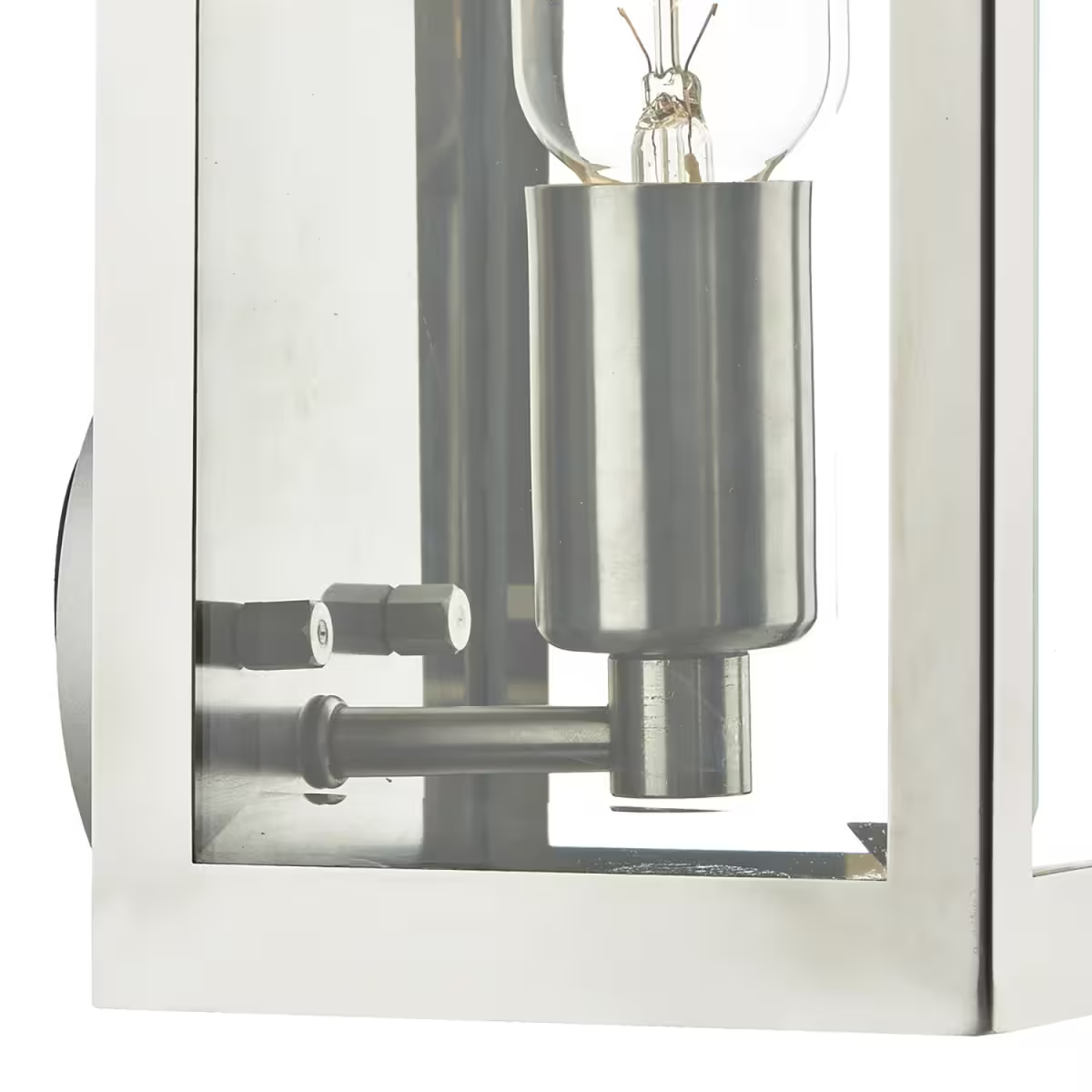 Era Clear Glass Wall Bracket with Bevelled Edge Glass