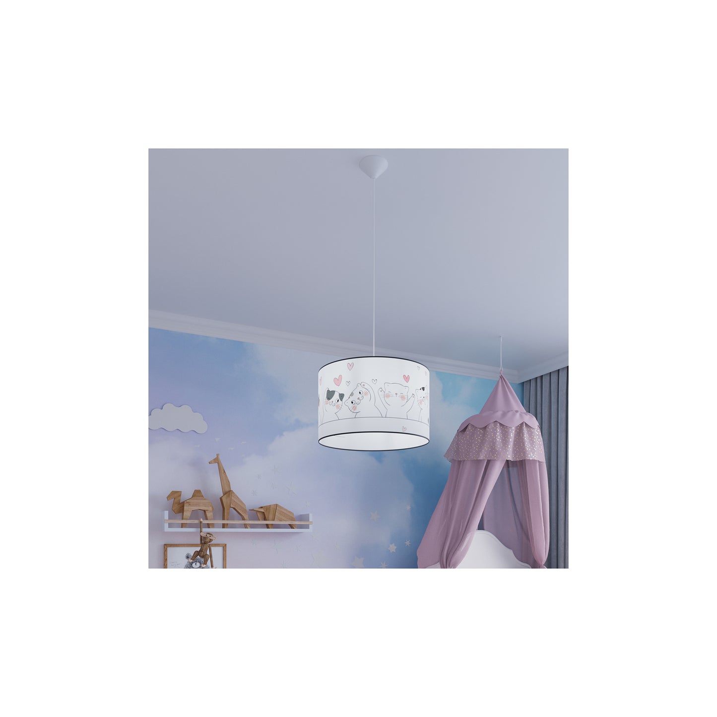 Cat 30 Pendant in Multicolour