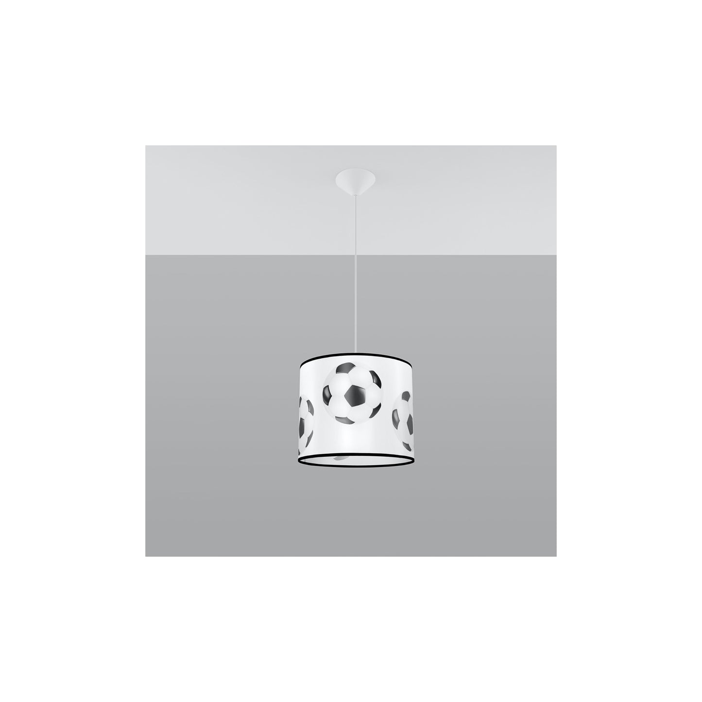 Football A 30 Pendant in White